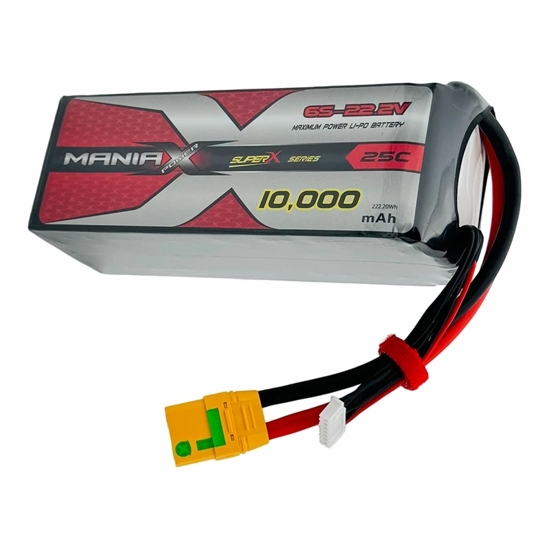 ManiaX Normal Lipo 6S-22.2V 10 000 mAh 25C drone- og UAV-batteri